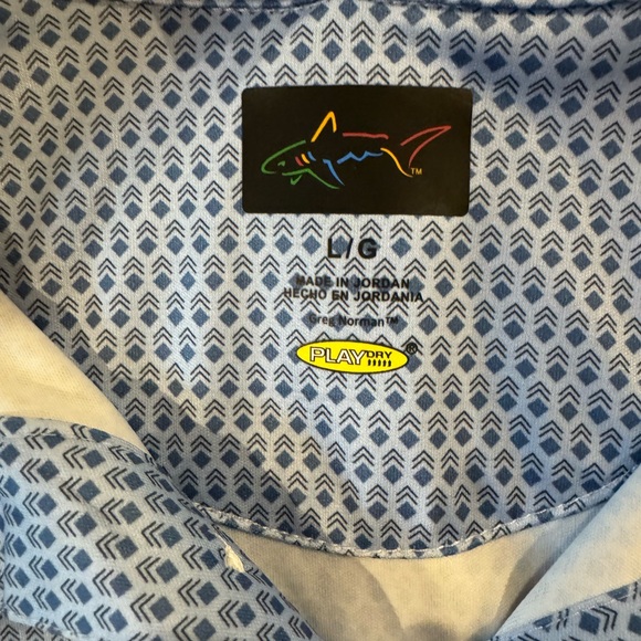 Greg Norman Collection Blue Performance Polo Shirt - Picture 2 of 3